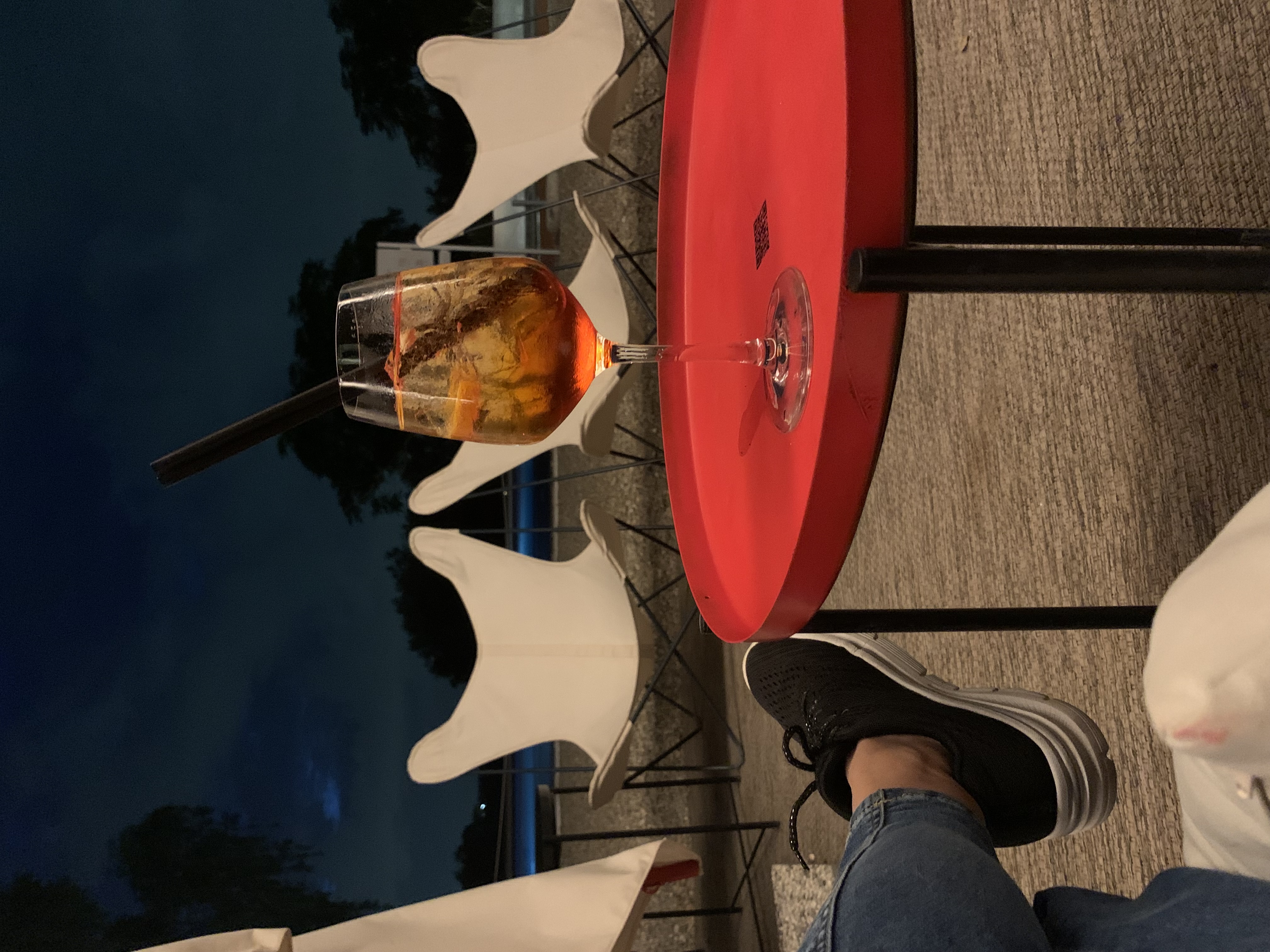 Spritz at sunset on a terrace